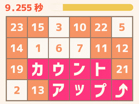 ゲーム カウントアップ
